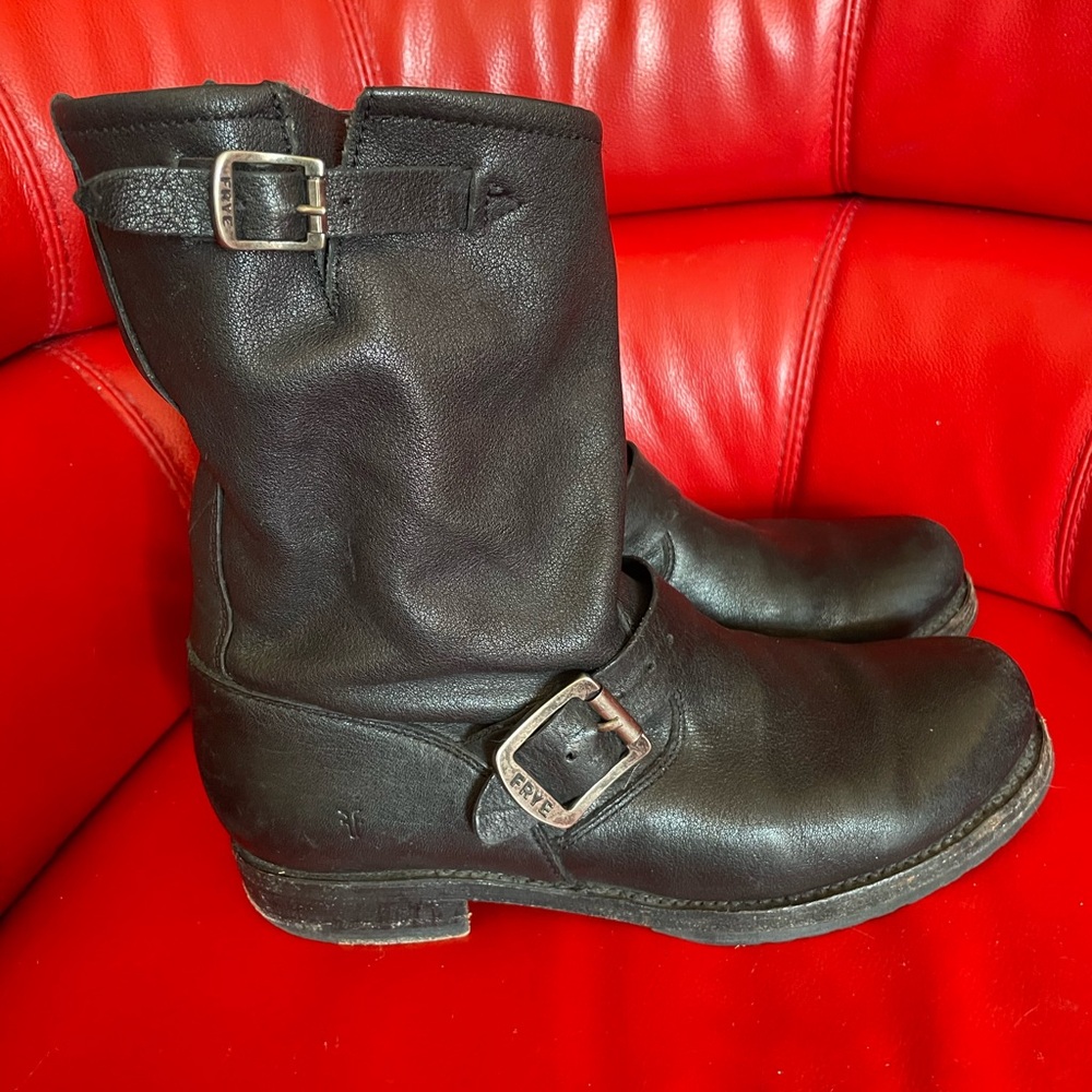 FRYE Boots The Engineer 12R Leather Strap Boot